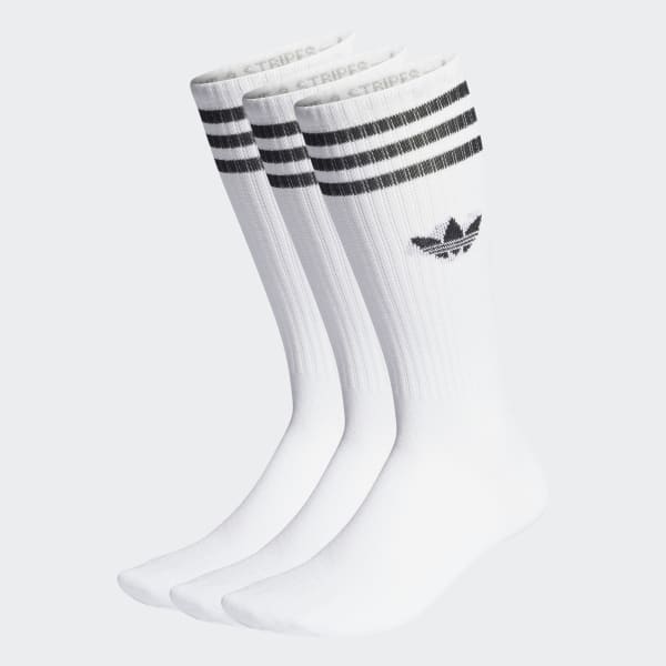 Calze Solid Crew (3 paia) Bianco adidas adidas Italia
