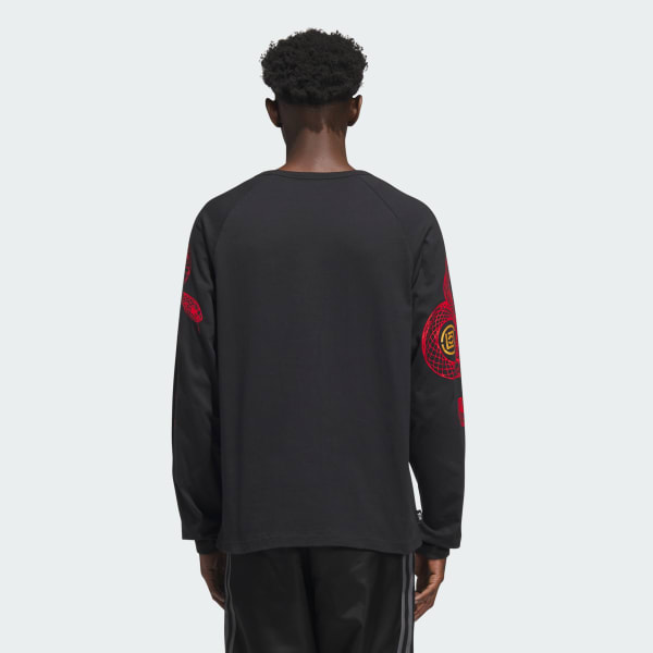 Black Clot Raglan Long Sleeve Tee by Edison Chen (Gender Neutral)