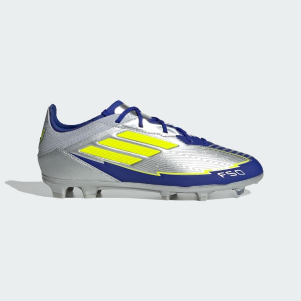 Zilver F50 Elite Messi Firm Ground Voetbalschoenen Kids
