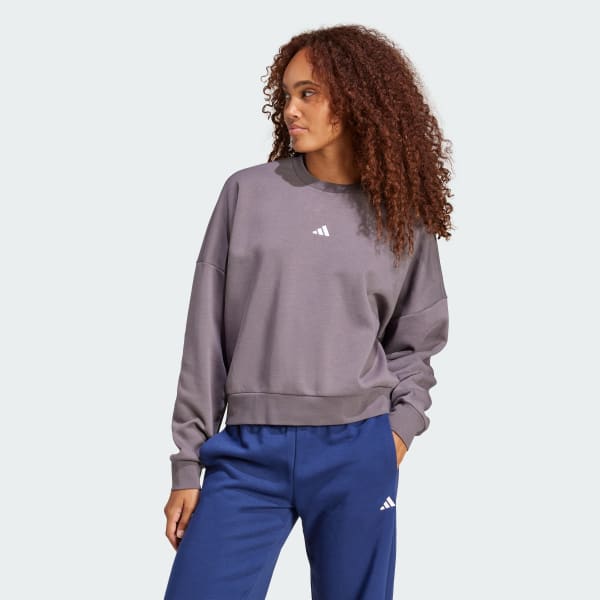 Grey Essentials Small Logo Feelcozy Sweatshirt