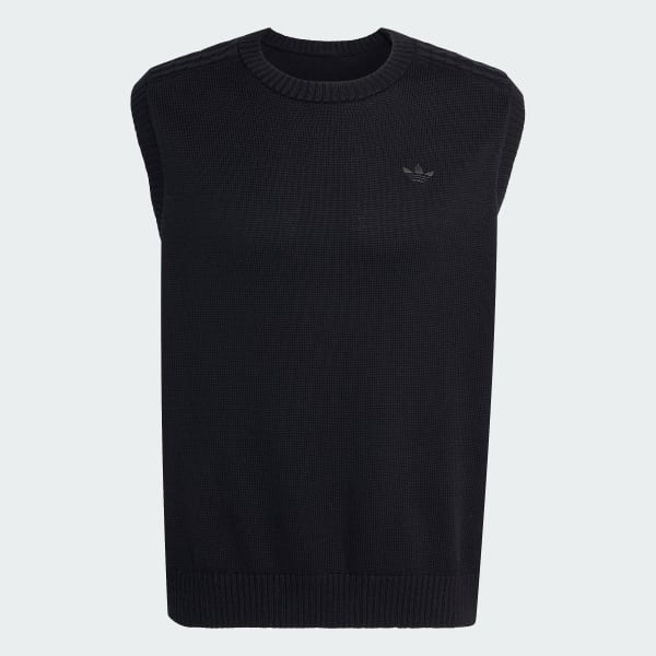 Preto Colete de Malha Premium Essentials