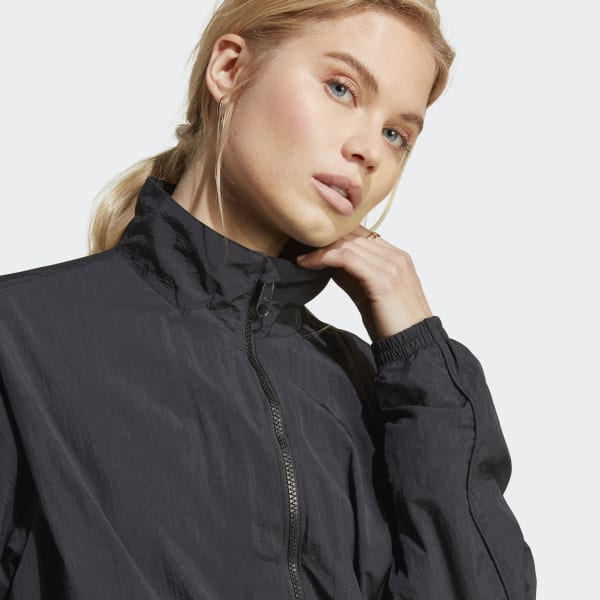 zwart Premium Essentials Nylon Trainingsjack