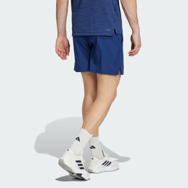 Azul Shorts para el gimnasio