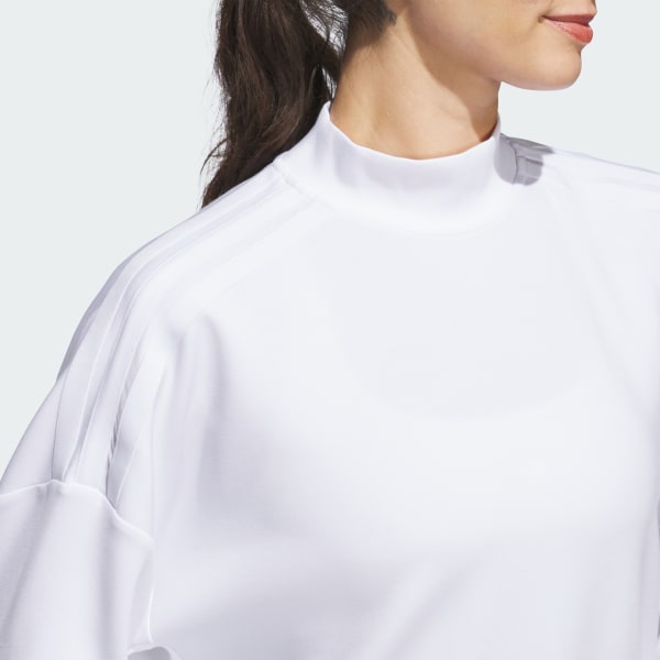 adidas Beyond Spacer Mock Layer Sweatshirt - White | Free