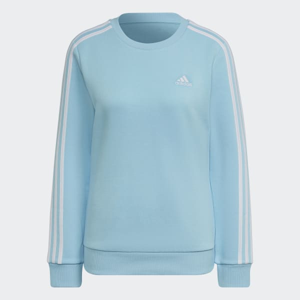Blue Essentials 3-Stripes Fleece Sweatshirt