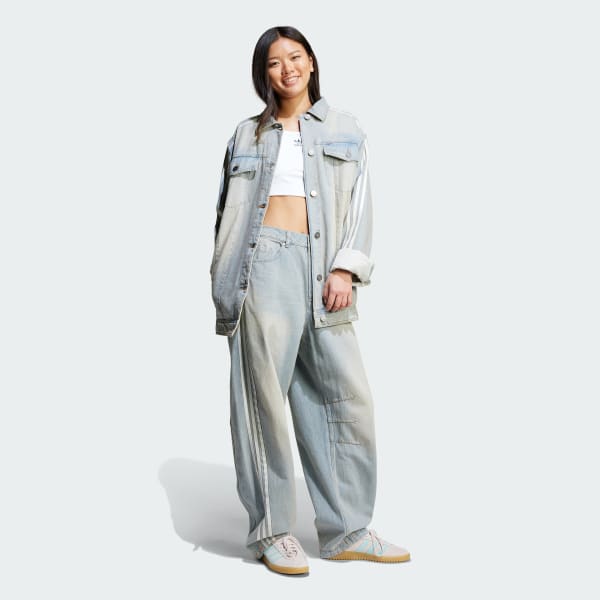 Multicolor Adilenium Barrel Leg Denim Pants