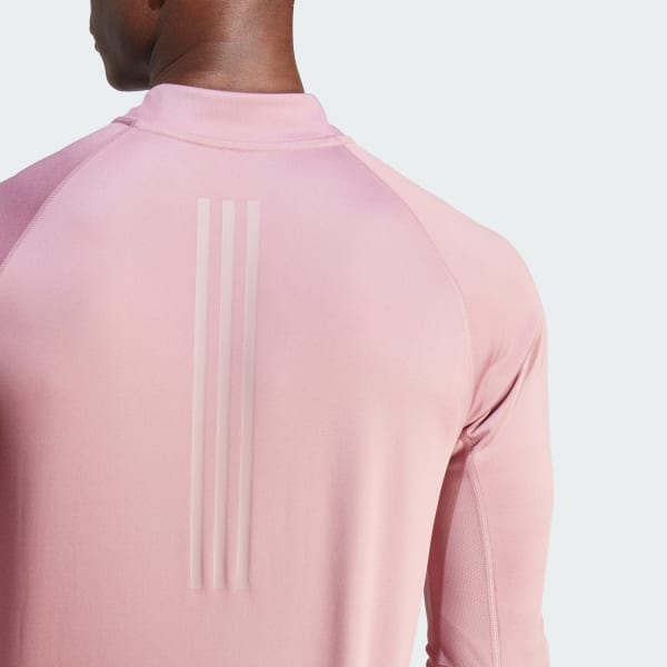 adidas Gym Heat Long Sleeve Tee Pink Men's Training | adidas US
