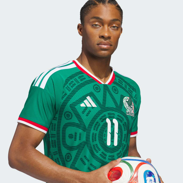 adidas Mexico 26 Home Gimenez Authentic Jersey - Green | Free