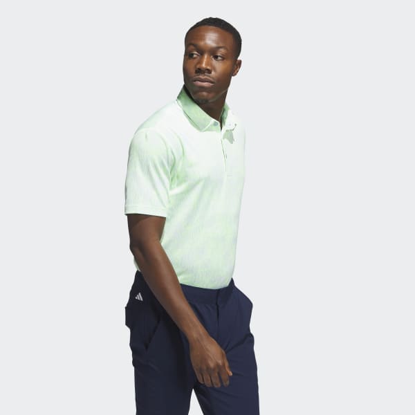 Green Aerial Jacquard Golf Polo Shirt