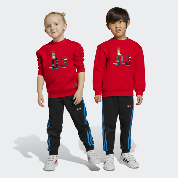 Rosso Completo adidas x Classic LEGO® Crew Sweatshirt and Pant
