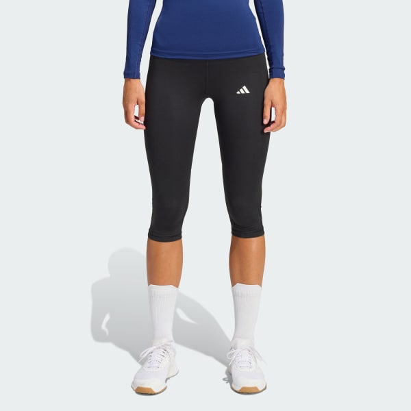 Niebieski Legginsy capri TECHFIT