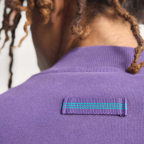 adidas Equipment Blocked Half-Zipper - Purple | Free Shipping with