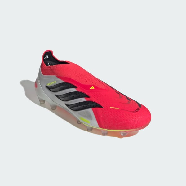 Red PREDATOR ELITE Laceless Artificial Ground Football Boots