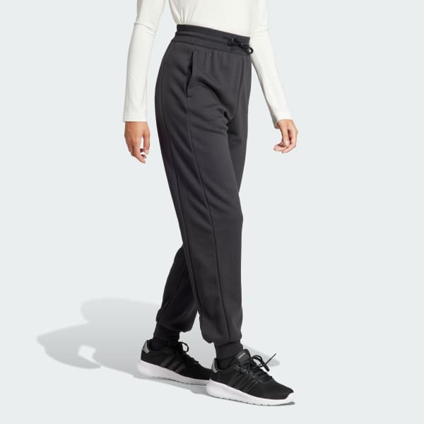 cerná Embroidered French Terry Loose Joggers