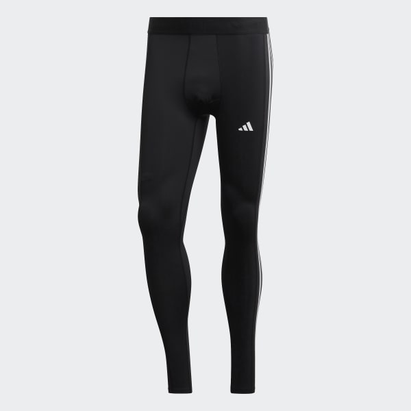 Calça Legging Adidas Techfit 3-Stripes Feminina - Marinho e Vermelho -  EsporteLegal