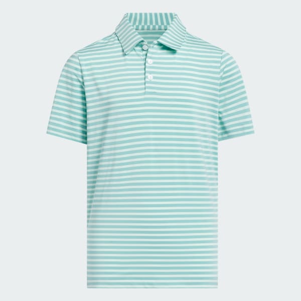 Turquoise Performance Stripe Polo Shirt Kids