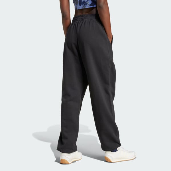 Nero Pantaloni Essentials French Terry