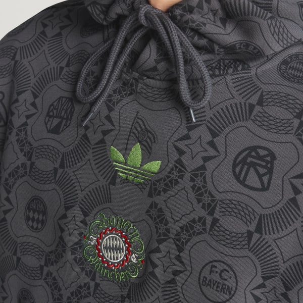 adidas FC Bayern Munich Wiesn Hoodie Sweatshirt - Black