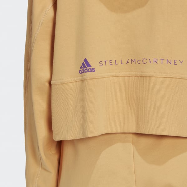 zltá Mikina s kapucňou adidas by Stella McCartney Cropped BWC66