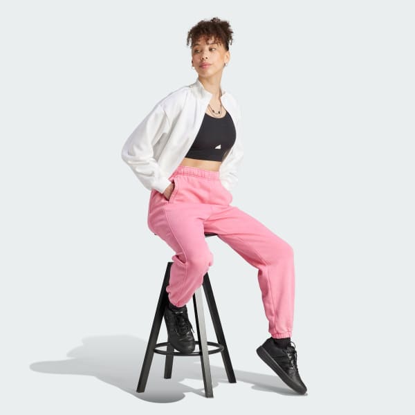 adidas ALL SZN Fleece Pants - adidas Washed Lifestyle Pink | | Women\'s US