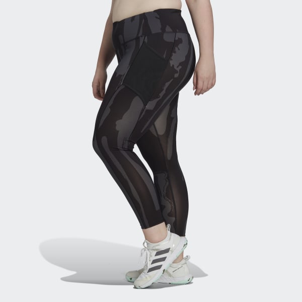 cerná Legíny adidas x Thebe Magugu Tennis New York 7/8 (plus size) MLQ38