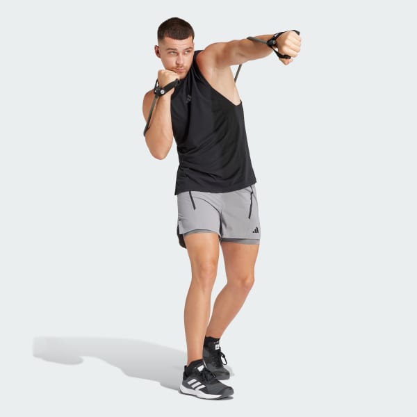 Negro Playera sin Mangas de Entrenamiento Designed for Training