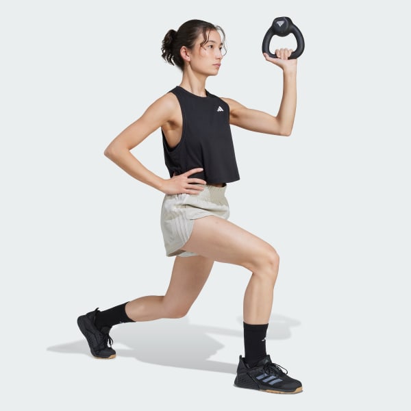 Siva Šortky Pacer Training 3-Stripes Woven High-Rise