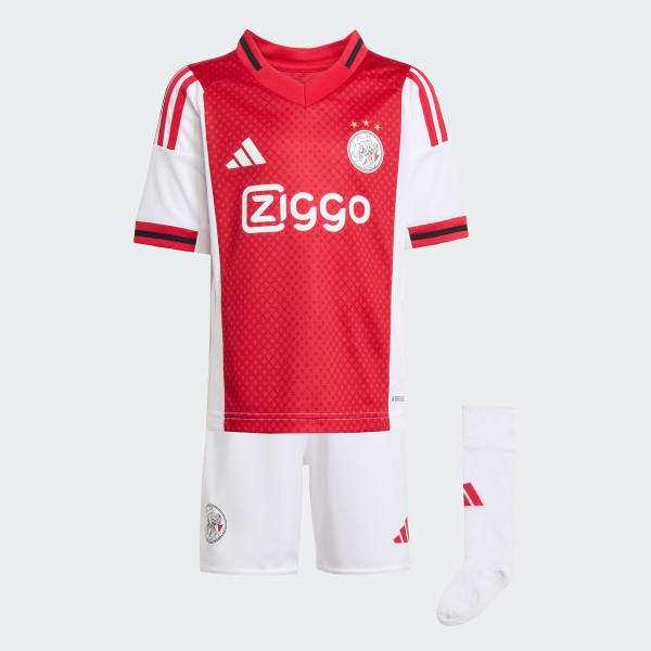 White Ajax Amsterdam 25/26 Home Mini Kit Kids