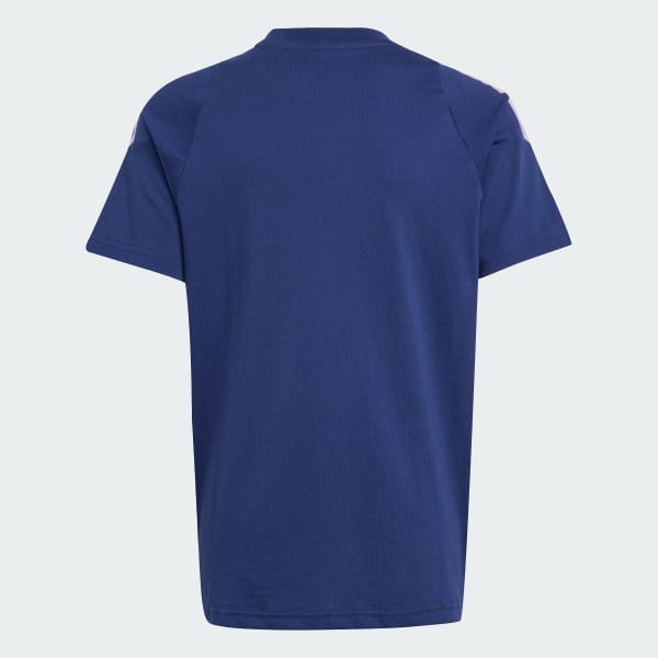 Bla Frankrike Cotton T-skjorte