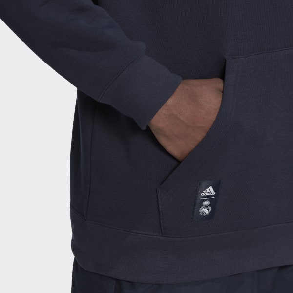 Azul Camisola com Capuz ADN do Real Madrid