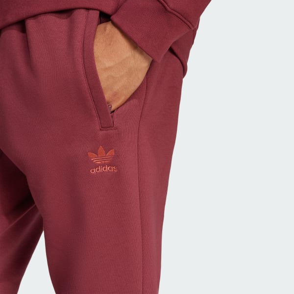 Shadow Adidas Broek Dames Bordeaux Rood Trefoil Essentials Broek