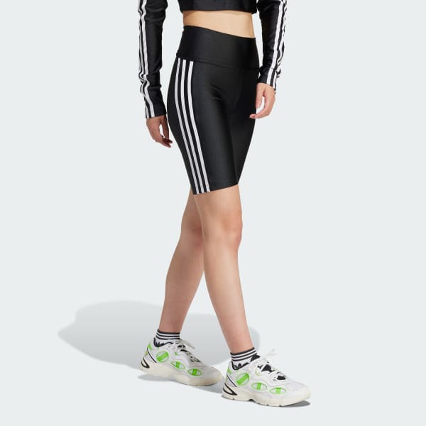 Black 3-Stripes 1/2 Leggings