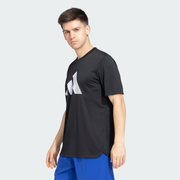 Black 3 Bars AEROREADY Tee
