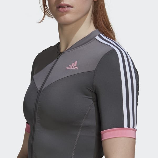 Gris Tricota de Ciclismo The Letras Manga Corta TQ238