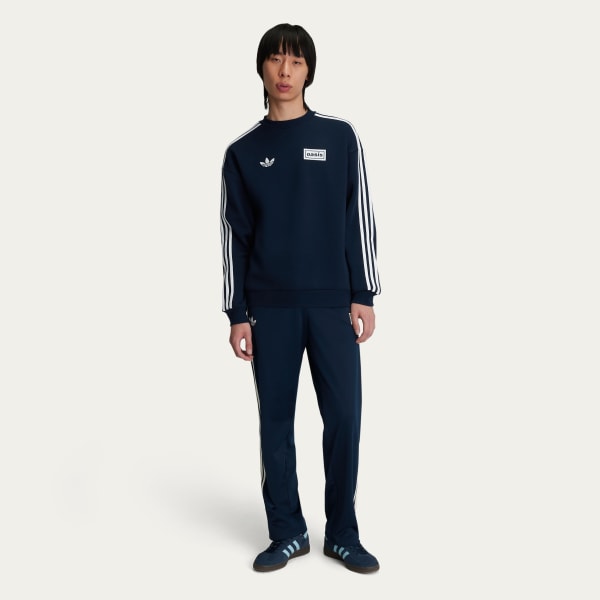 modrá MIKINA TOUR ADIDAS ORIGINALS OVERSIZED CREW