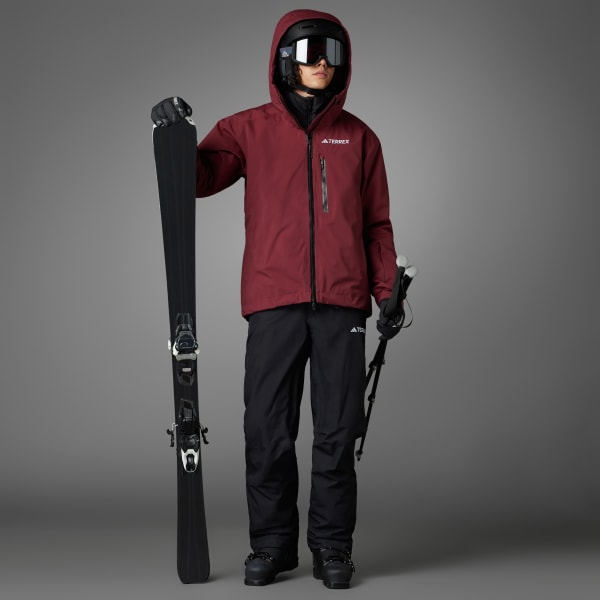 Burgundy Terrex Xperior Three-in-One RAIN.RDY Jacka