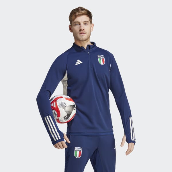 Sudadera entrenamiento Italia Tiro 23 - Azul adidas | adidas