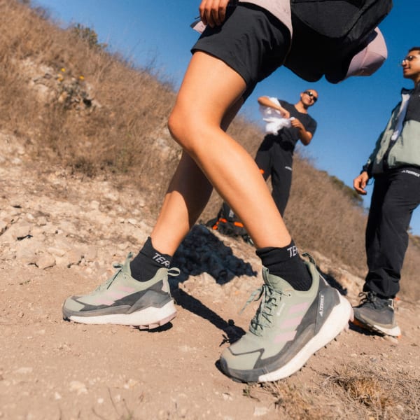 Green TERREX Free Hiker 2.0 Low GORE-TEX Hiking Shoes