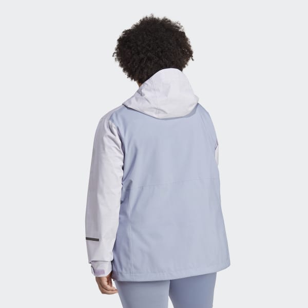 Violet Veste de pluie 2,5 couches Terrex Multi RAIN.RDY (Grandes tailles)
