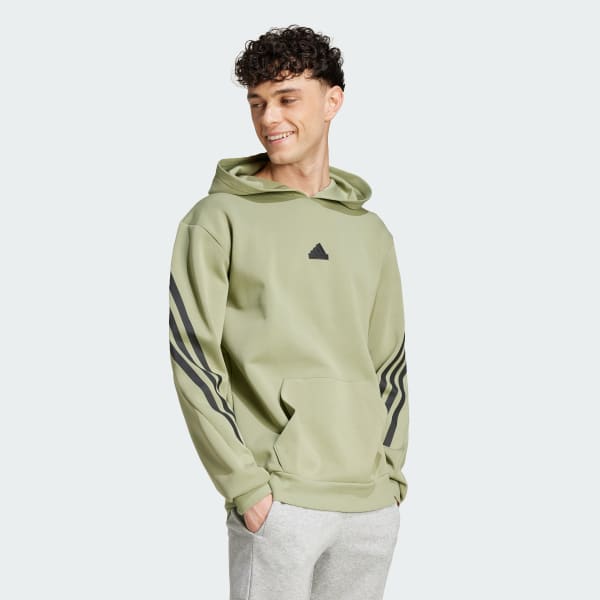Zielony Bluza z kapturem Future Icons 3-Stripes