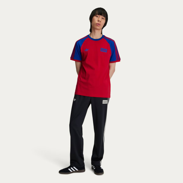 Tourism Felpa Corta Adidas TOUR 3-STRIPES TEE Rosso Adidas Adidas