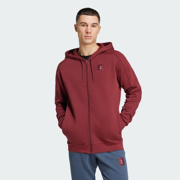 Bordeaux Veste à capuche entièrement zippée Manchester United Seasonal