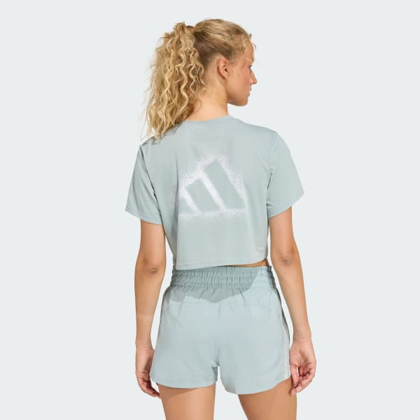 Green CLIMACOOL POWER TRAINING GRAPHIC T-SHIRT