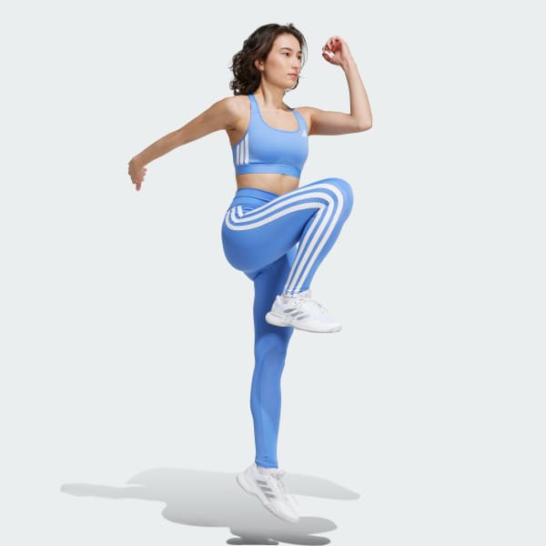 adidas Optime Essentials 3-Stripes 7/8 Leggings - Blue