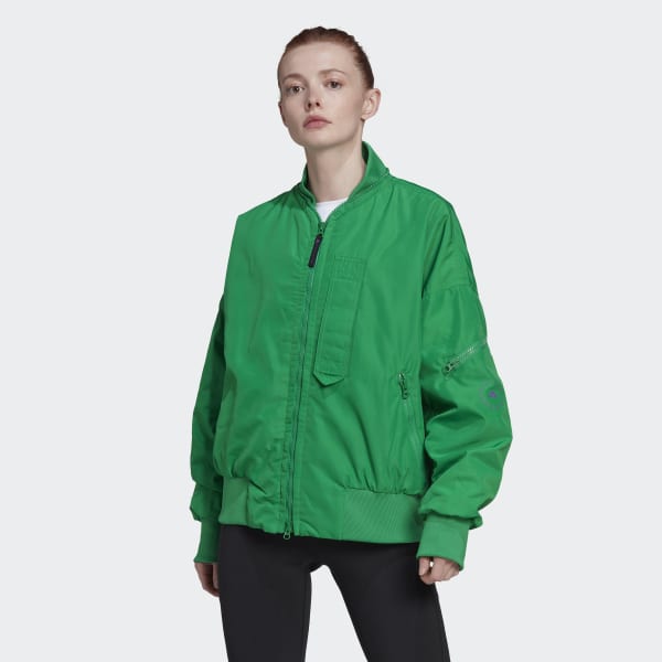 adidas by Stella McCartney Woven Bomber Jacket Green adidas