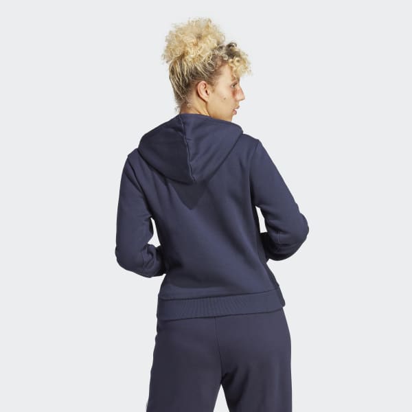 adidas ALL SZN Fleece Full-Zip Hoodie - Blue | Women\'s Lifestyle | adidas US