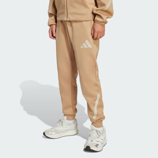bruin adidas Z.N.E. Tapered-Leg Broek