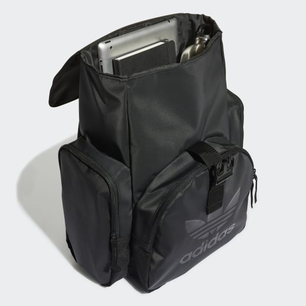 Hombre agenda imagen adidas Adicolor Archive Toploader Backpack - Black | Unisex Lifestyle |  adidas US