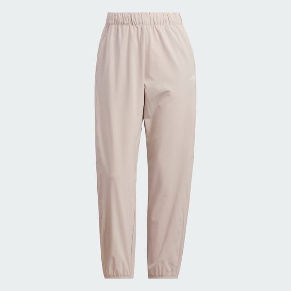 Brown 트레이닝 에센셜 플러스 루스 핏 스트레치 우븐 9/10 테이퍼드 팬츠