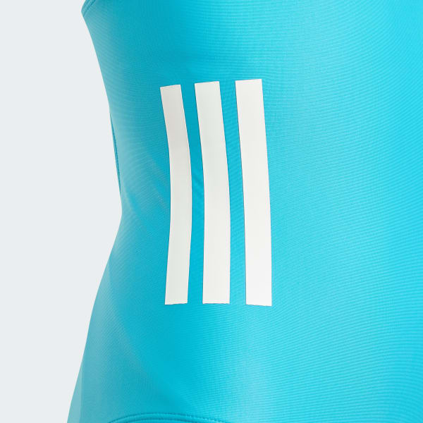Turquoise Maillot de bain 3 bandes dos en C Enfants